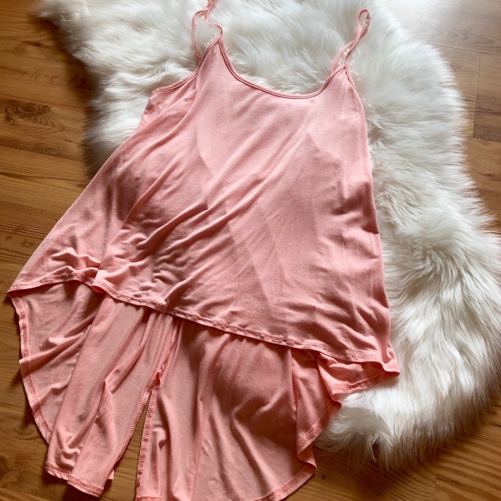 Blush Hi Lo Tank Top